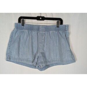 Old Navy Shorts L Women's Blue Light Wash Pull On Stretch Waist Casual